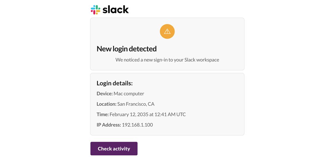 Phishing Google Example